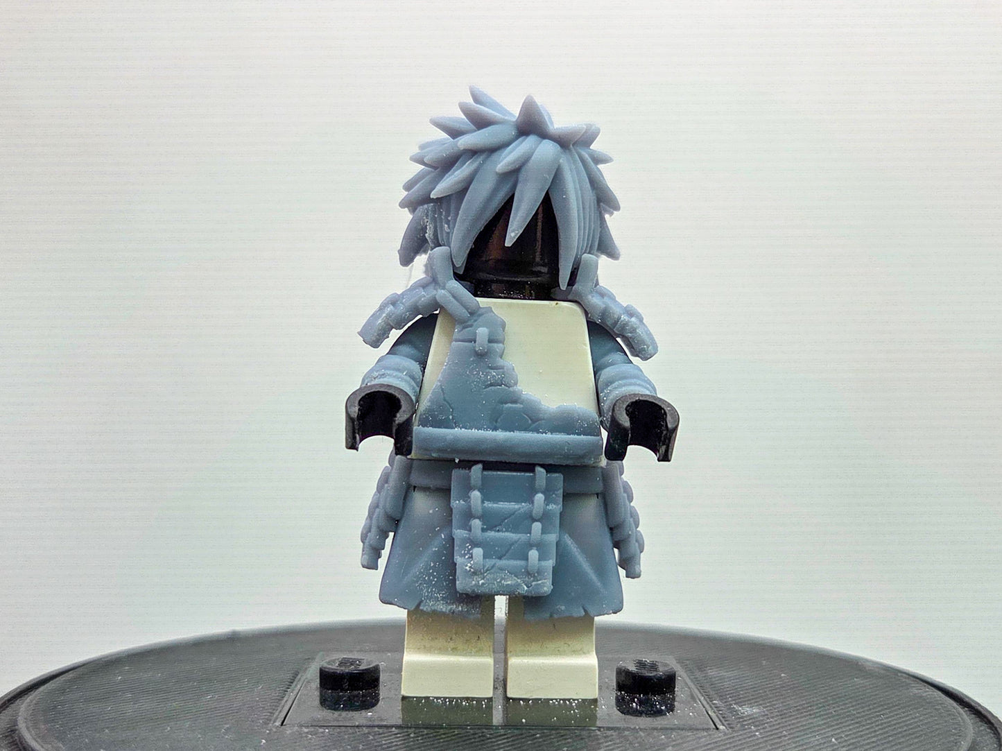 Custom 3D printed battle damaged ninja villain with 2 hairpieces!