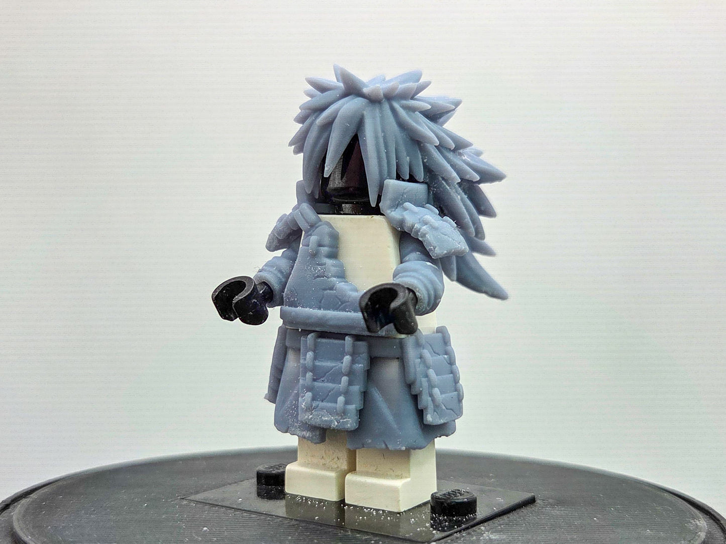 Custom 3D printed battle damaged ninja villain with 2 hairpieces!