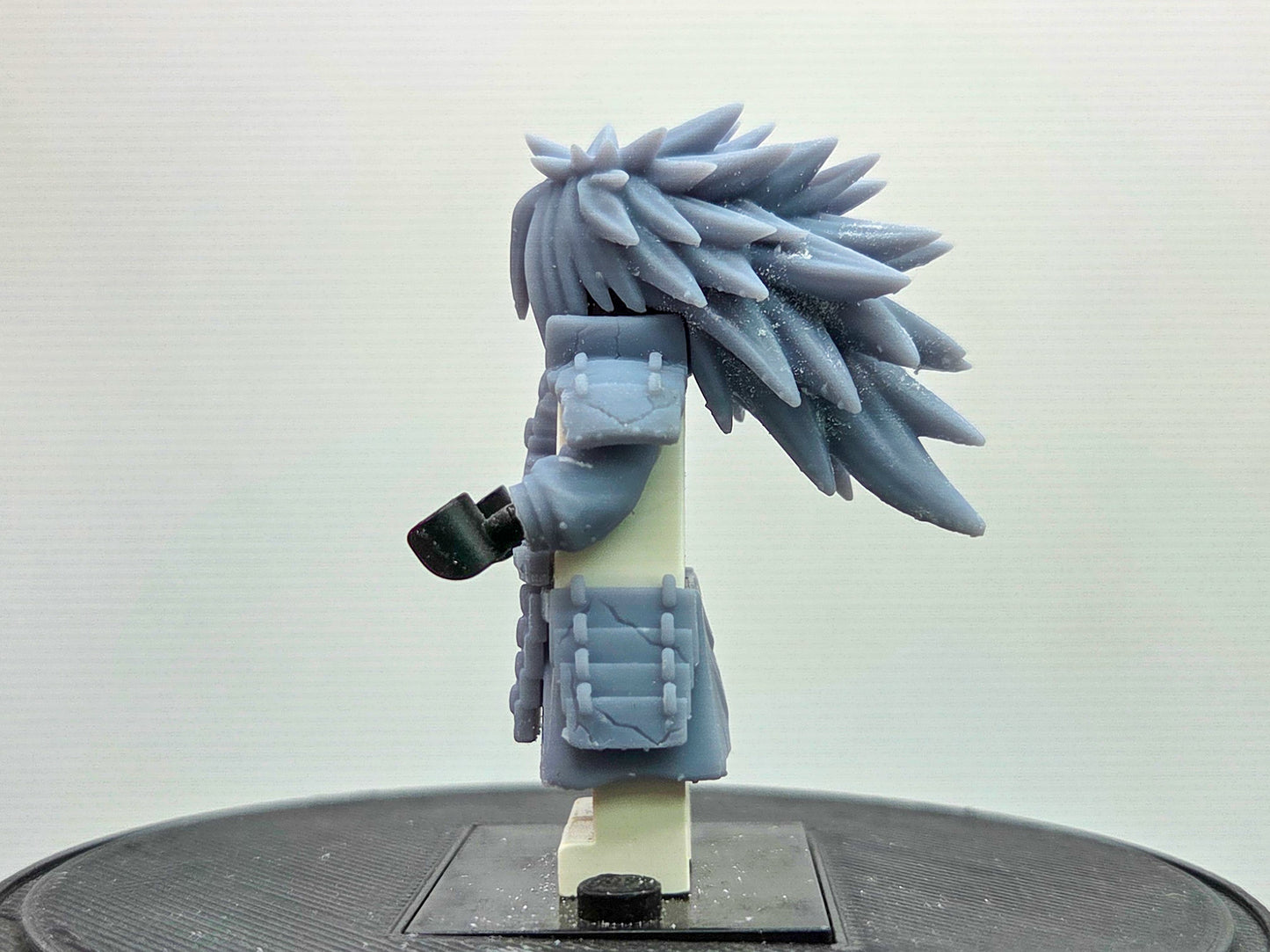 Custom 3D printed battle damaged ninja villain with 2 hairpieces!