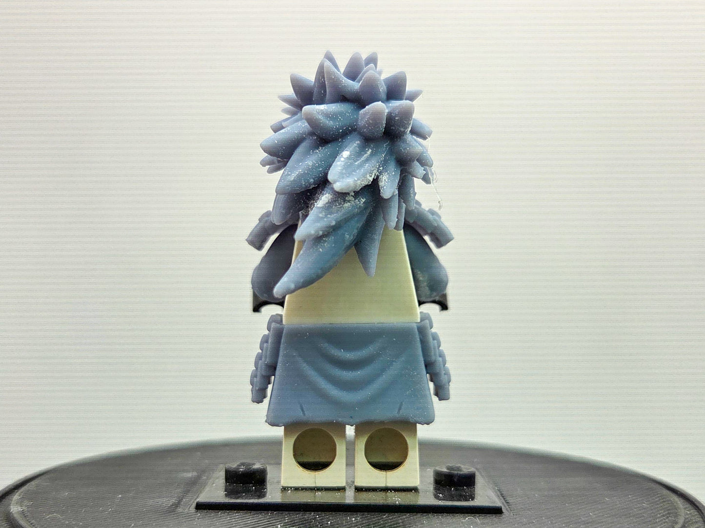 Custom 3D printed battle damaged ninja villain with 2 hairpieces!