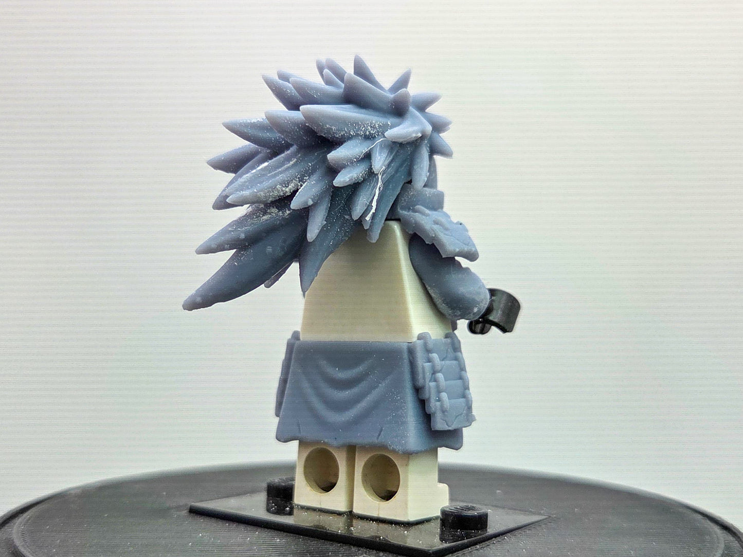 Custom 3D printed battle damaged ninja villain with 2 hairpieces!