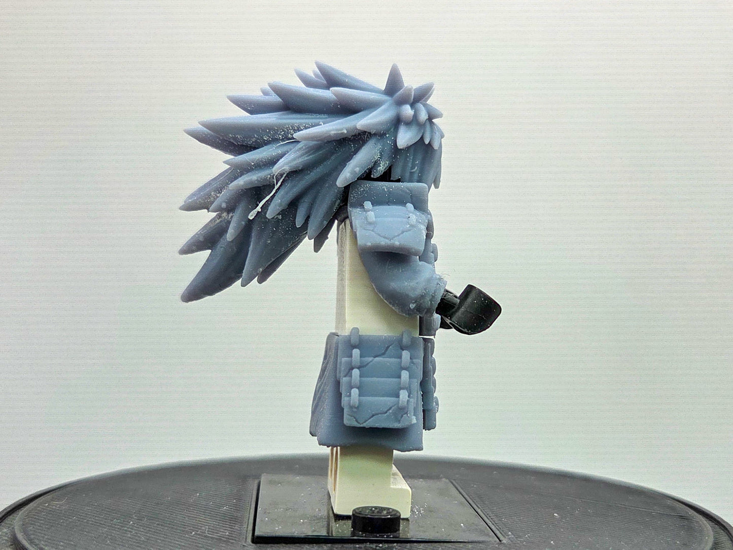 Custom 3D printed battle damaged ninja villain with 2 hairpieces!