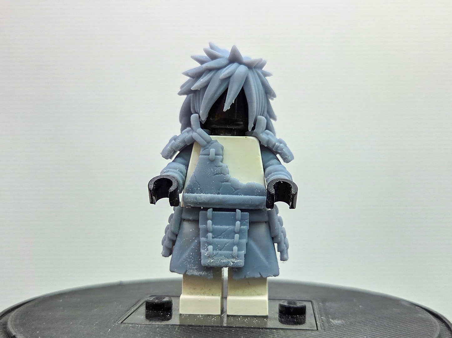 Custom 3D printed battle damaged ninja villain with 2 hairpieces!