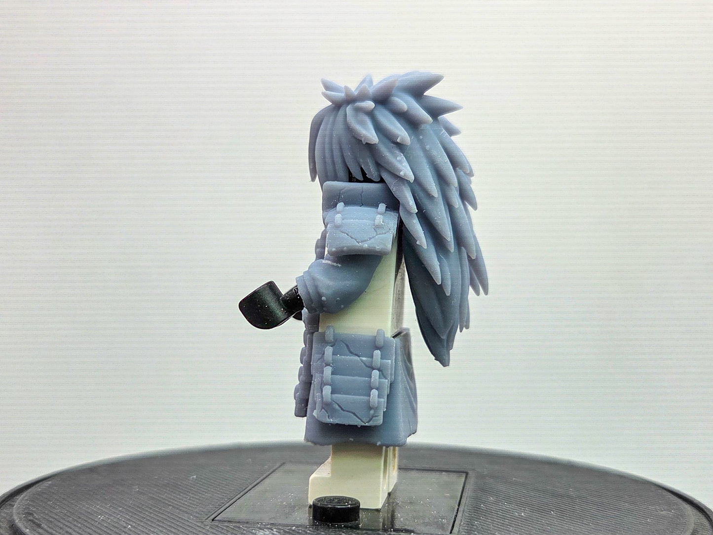 Custom 3D printed battle damaged ninja villain with 2 hairpieces!