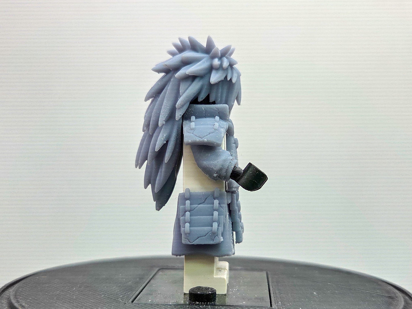 Custom 3D printed battle damaged ninja villain with 2 hairpieces!