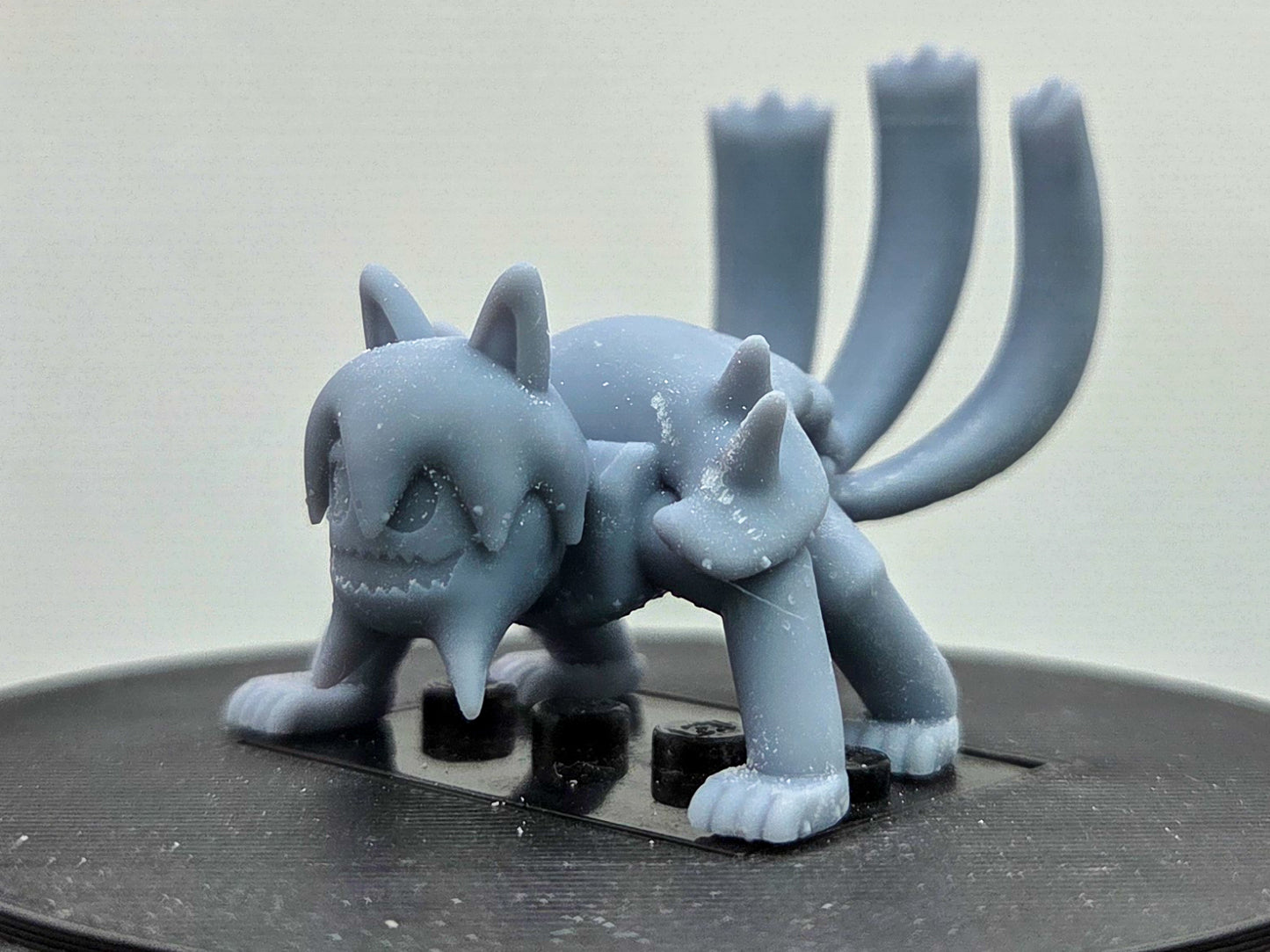 Custom 3D printed ninja beast with 3 tails