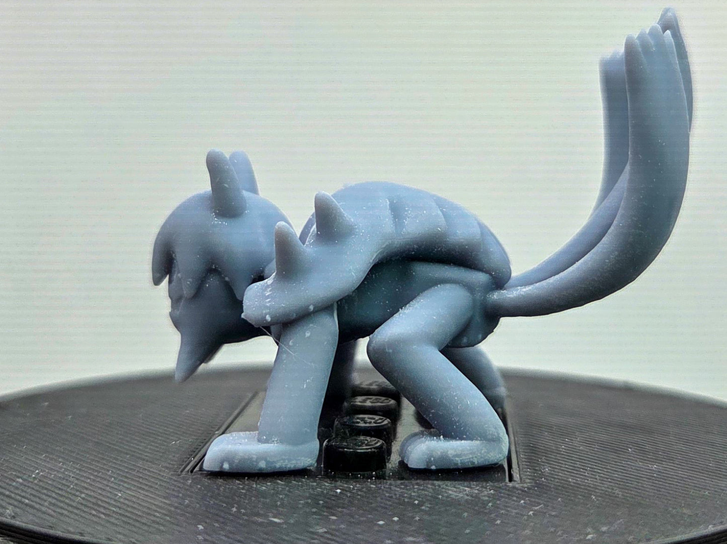 Custom 3D printed ninja beast with 3 tails