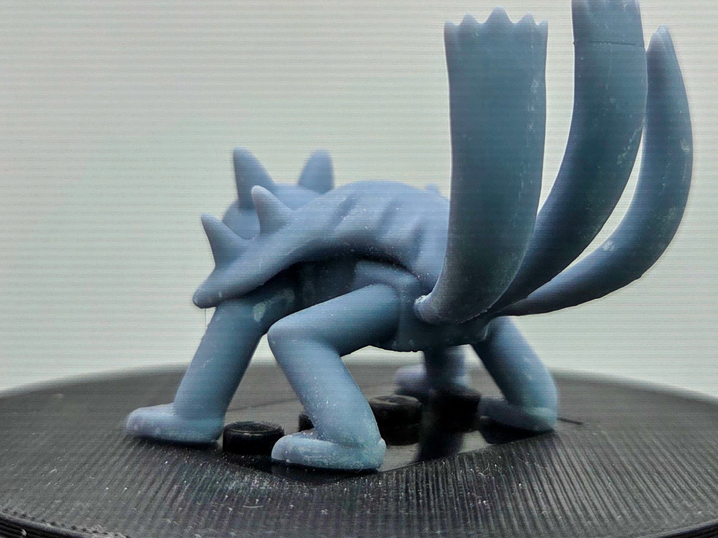 Custom 3D printed ninja beast with 3 tails