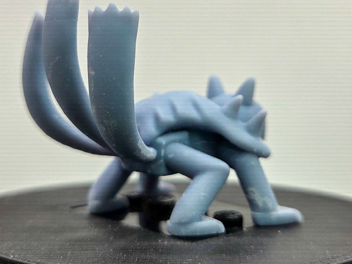 Custom 3D printed ninja beast with 3 tails