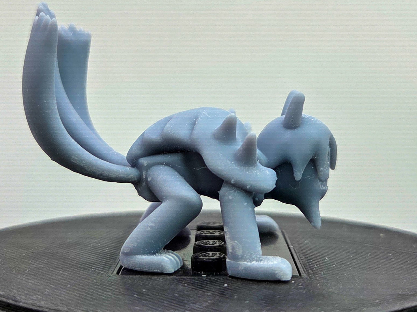 Custom 3D printed ninja beast with 3 tails