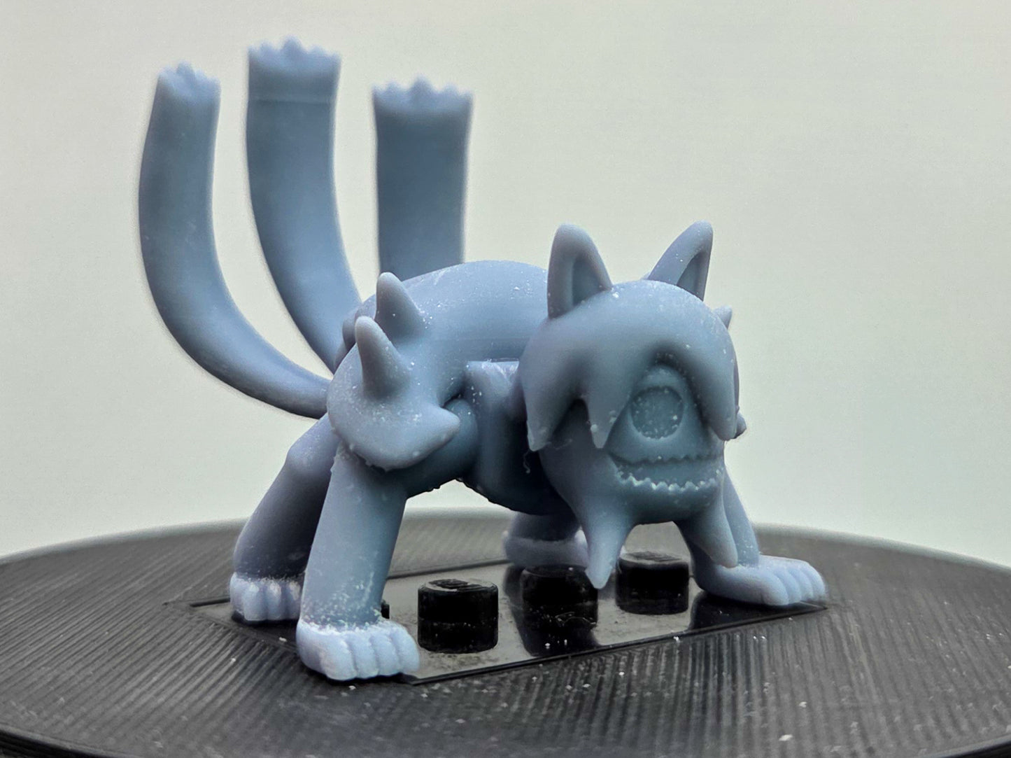 Custom 3D printed ninja beast with 3 tails