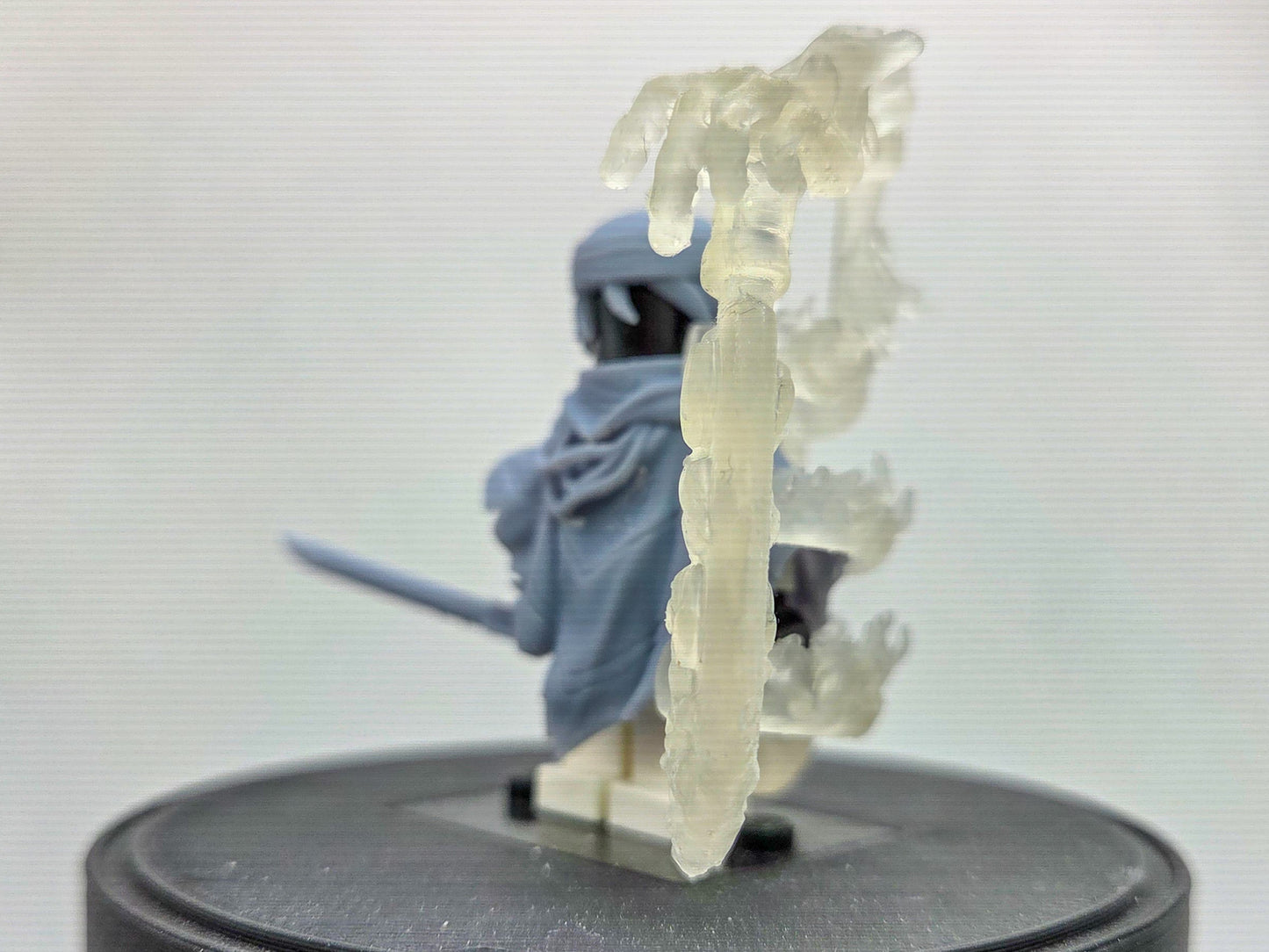 Custom 3D printed ninja with ribcage and cape!