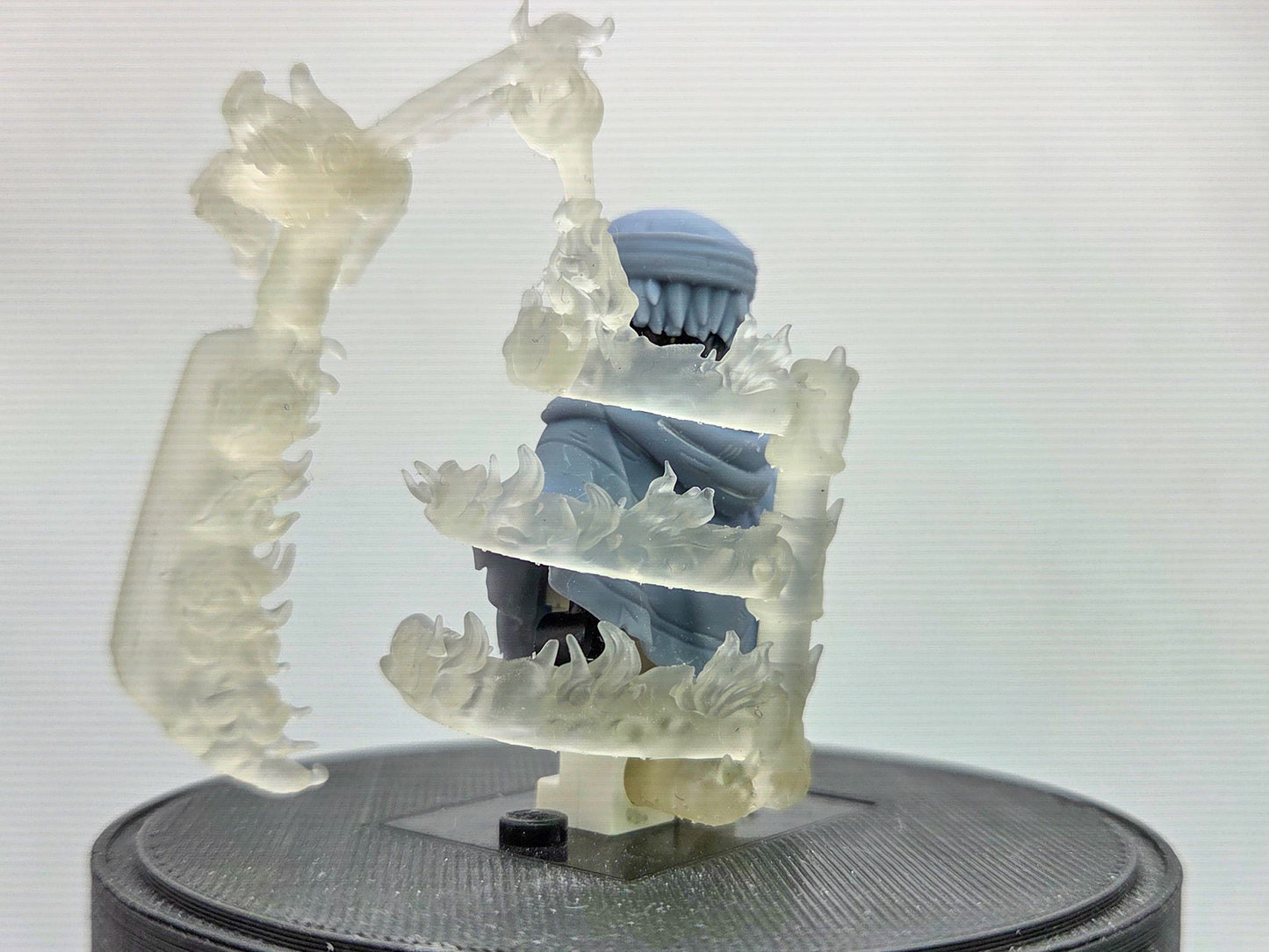 Custom 3D printed ninja with ribcage and cape!