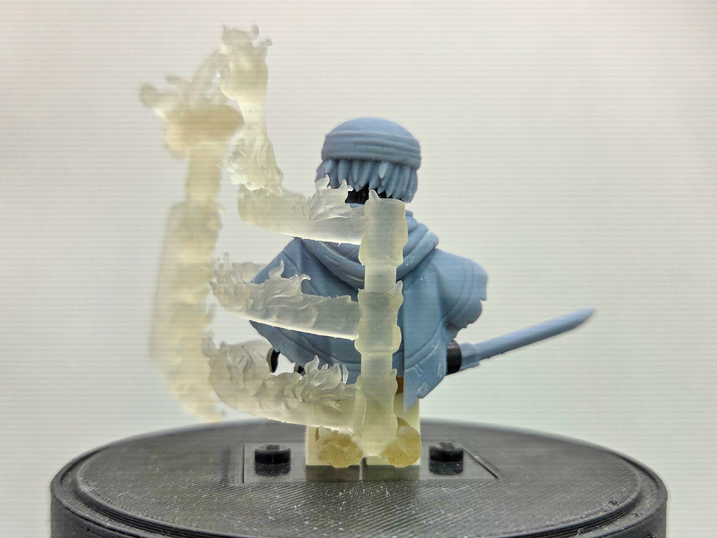 Custom 3D printed ninja with ribcage and cape!