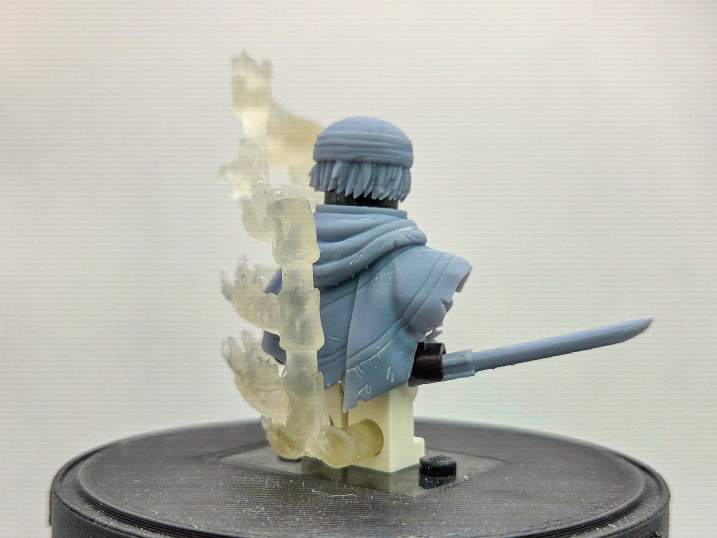 Custom 3D printed ninja with ribcage and cape!