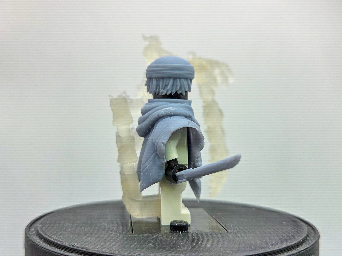 Custom 3D printed ninja with ribcage and cape!