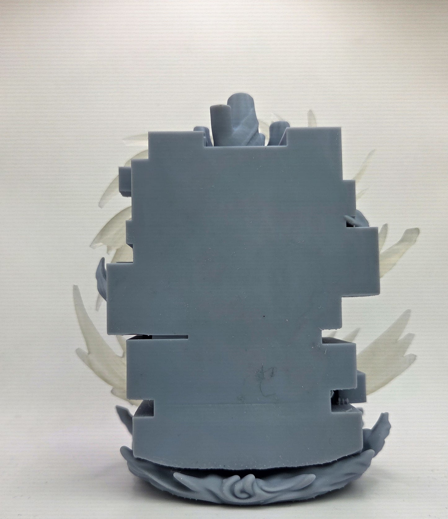 Custom 3D printed ninja base with figure in pose!
