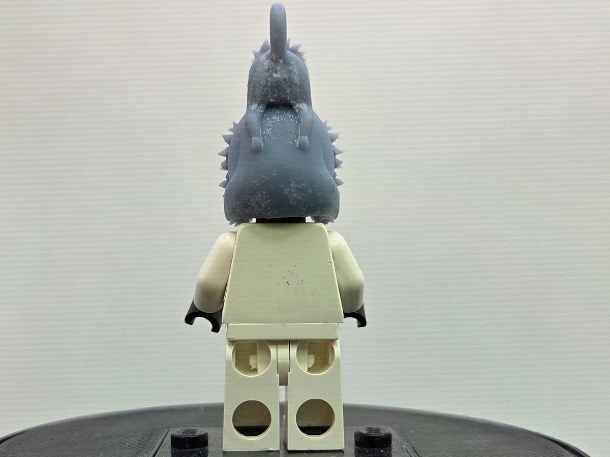 Custom 3D printed dog in hair v2!