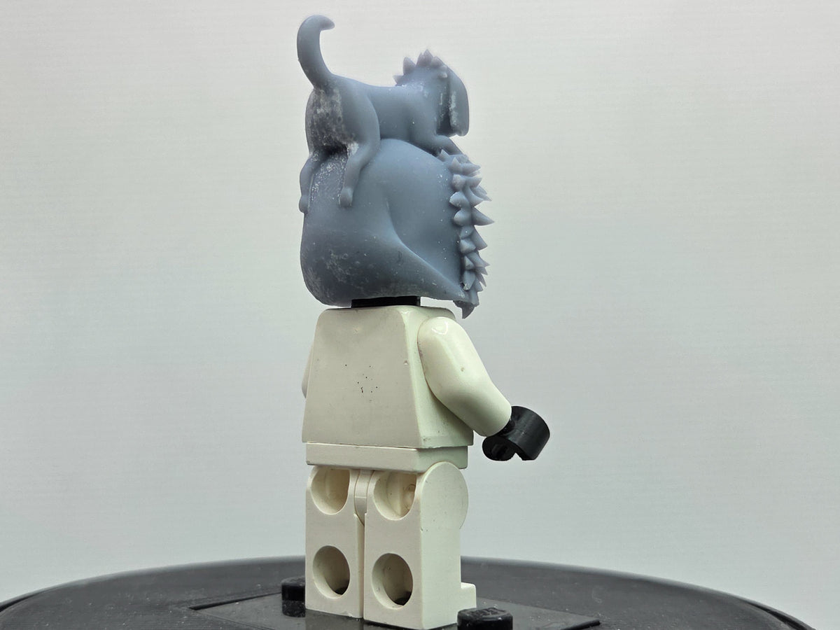 Custom 3D printed dog in hair v2!