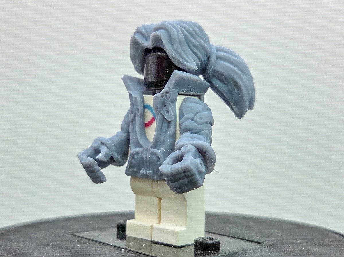 Custom 3D printed cyber girl!
