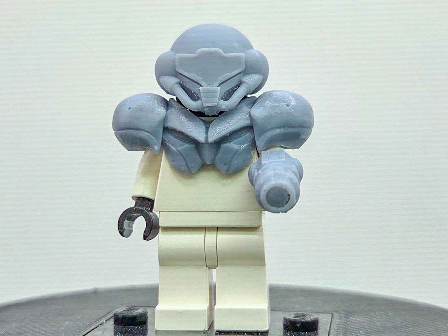 Building toy custom 3D printed evil alien power armor set