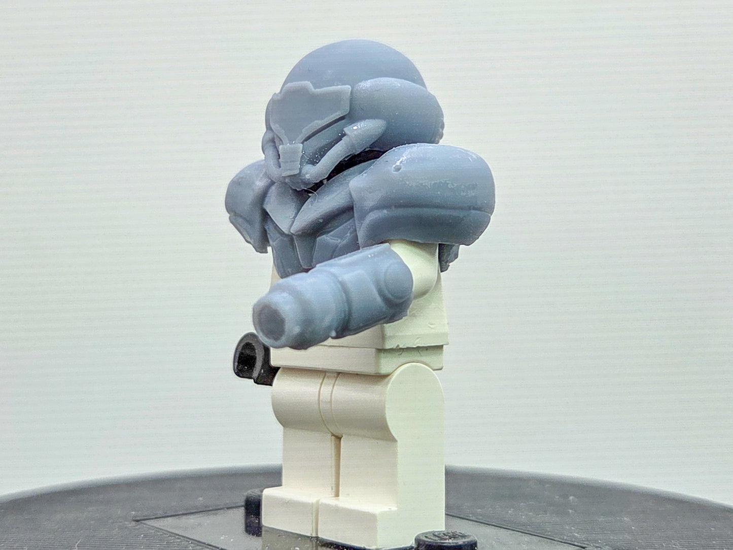 Building toy custom 3D printed evil alien power armor set