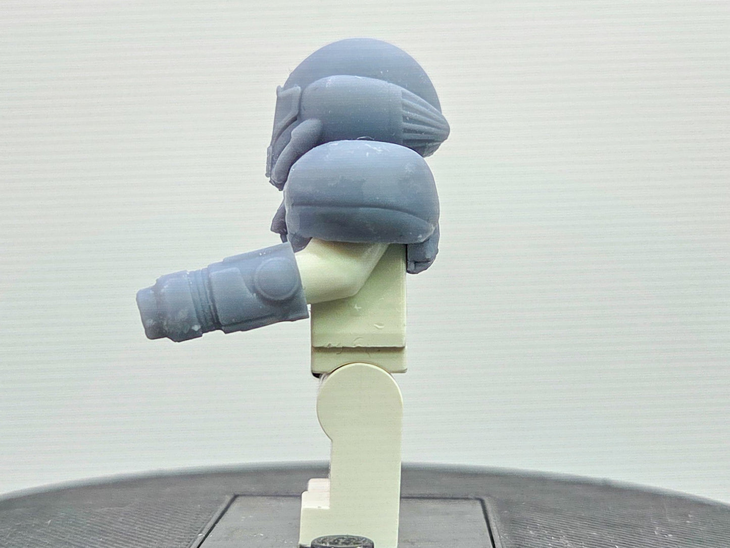 Building toy custom 3D printed evil alien power armor set