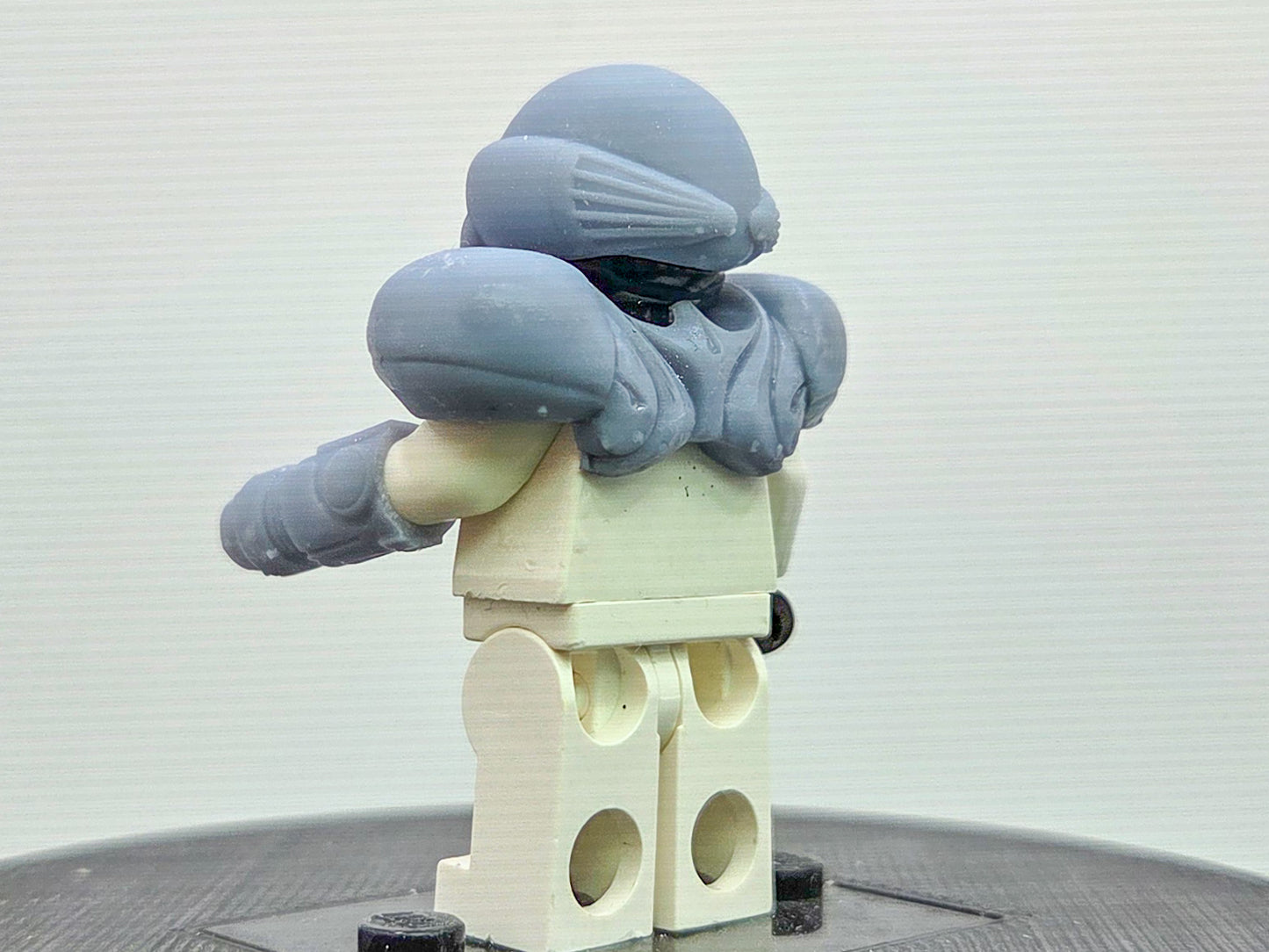 Building toy custom 3D printed evil alien power armor set