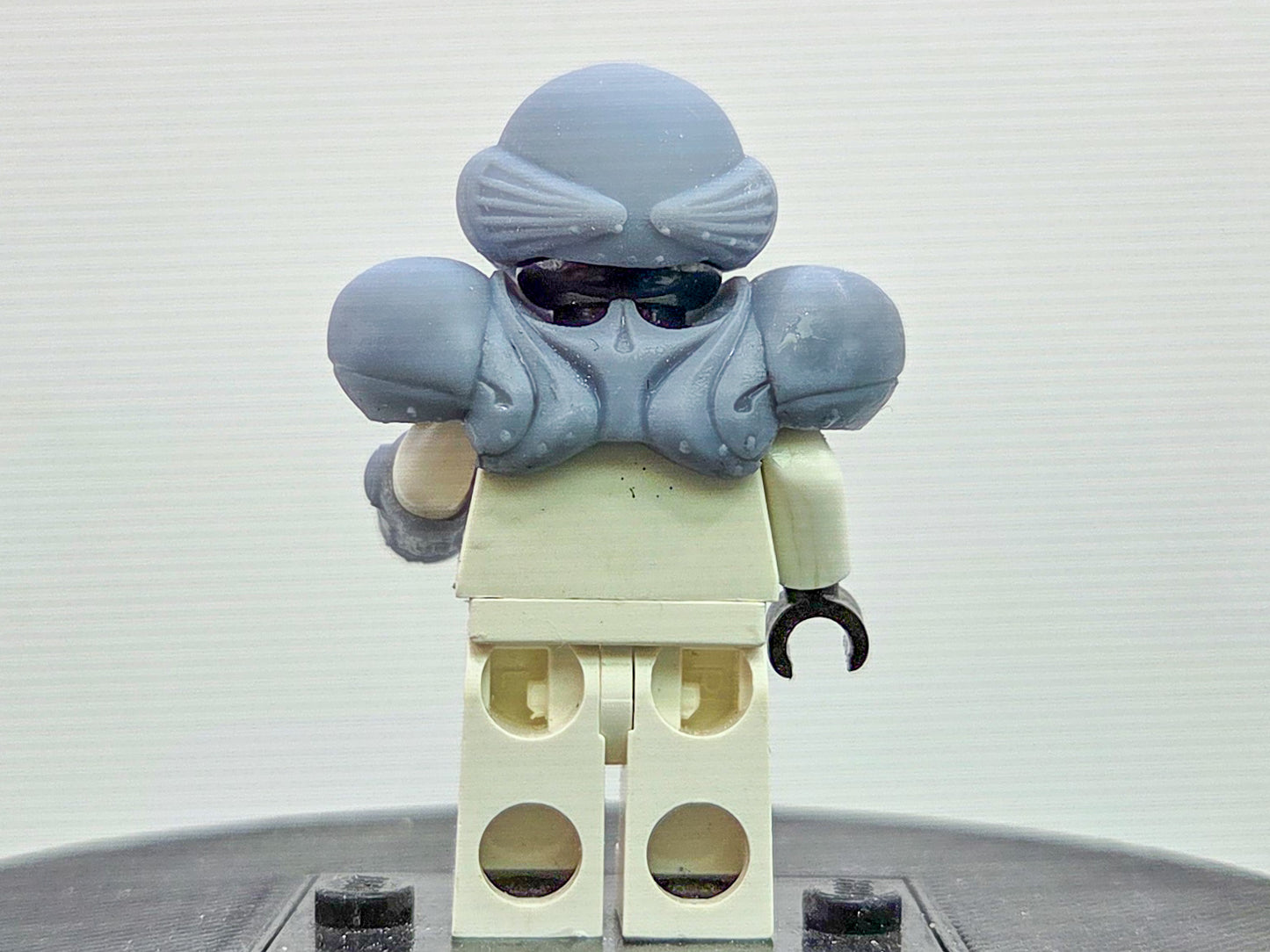 Building toy custom 3D printed evil alien power armor set