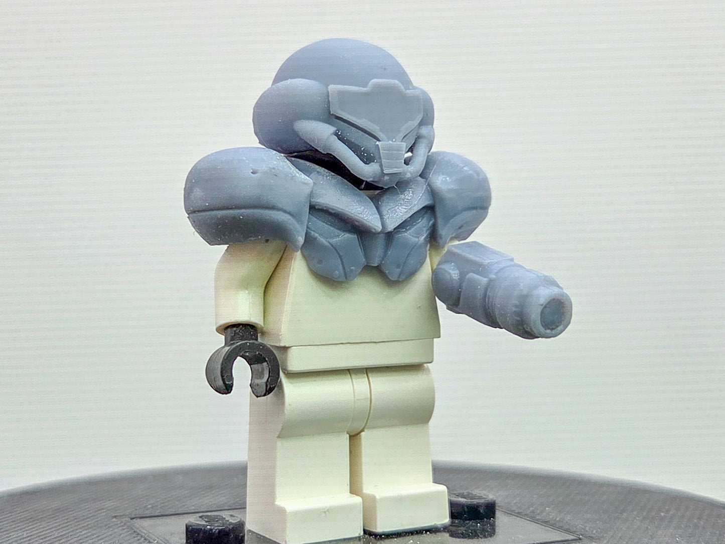 Building toy custom 3D printed evil alien power armor set