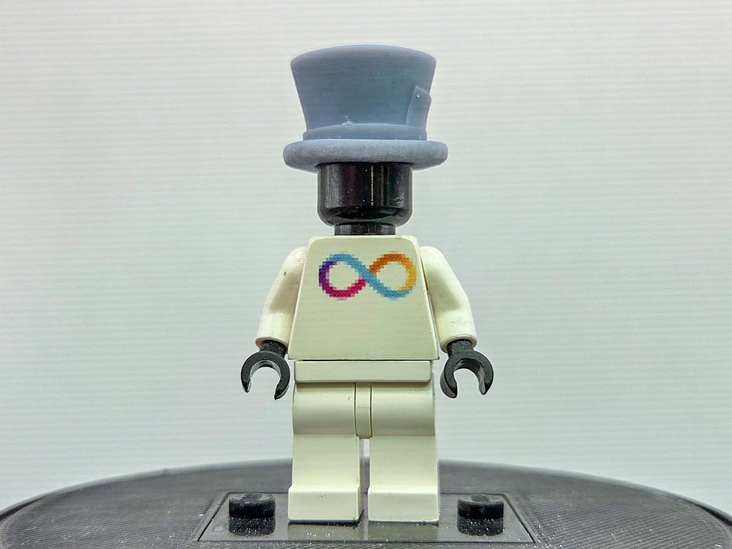 Custom 3D printed mad guy villain hat!