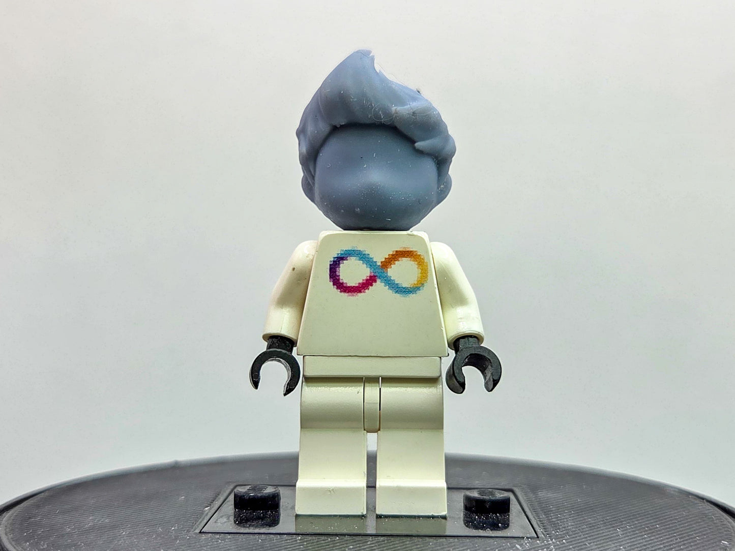 Custom 3D printed kid with mohawk hair