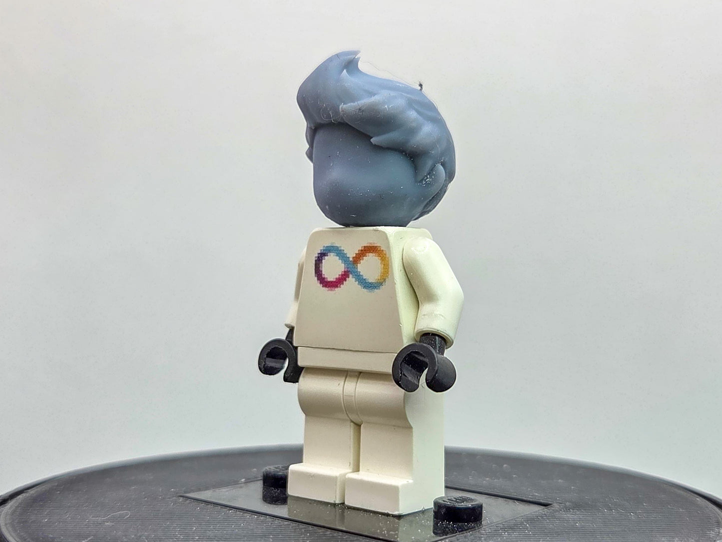 Custom 3D printed kid with mohawk hair