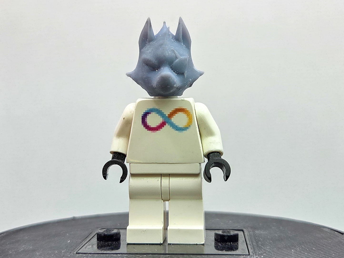 Custom 3D printed bird head starship fighter wolf!