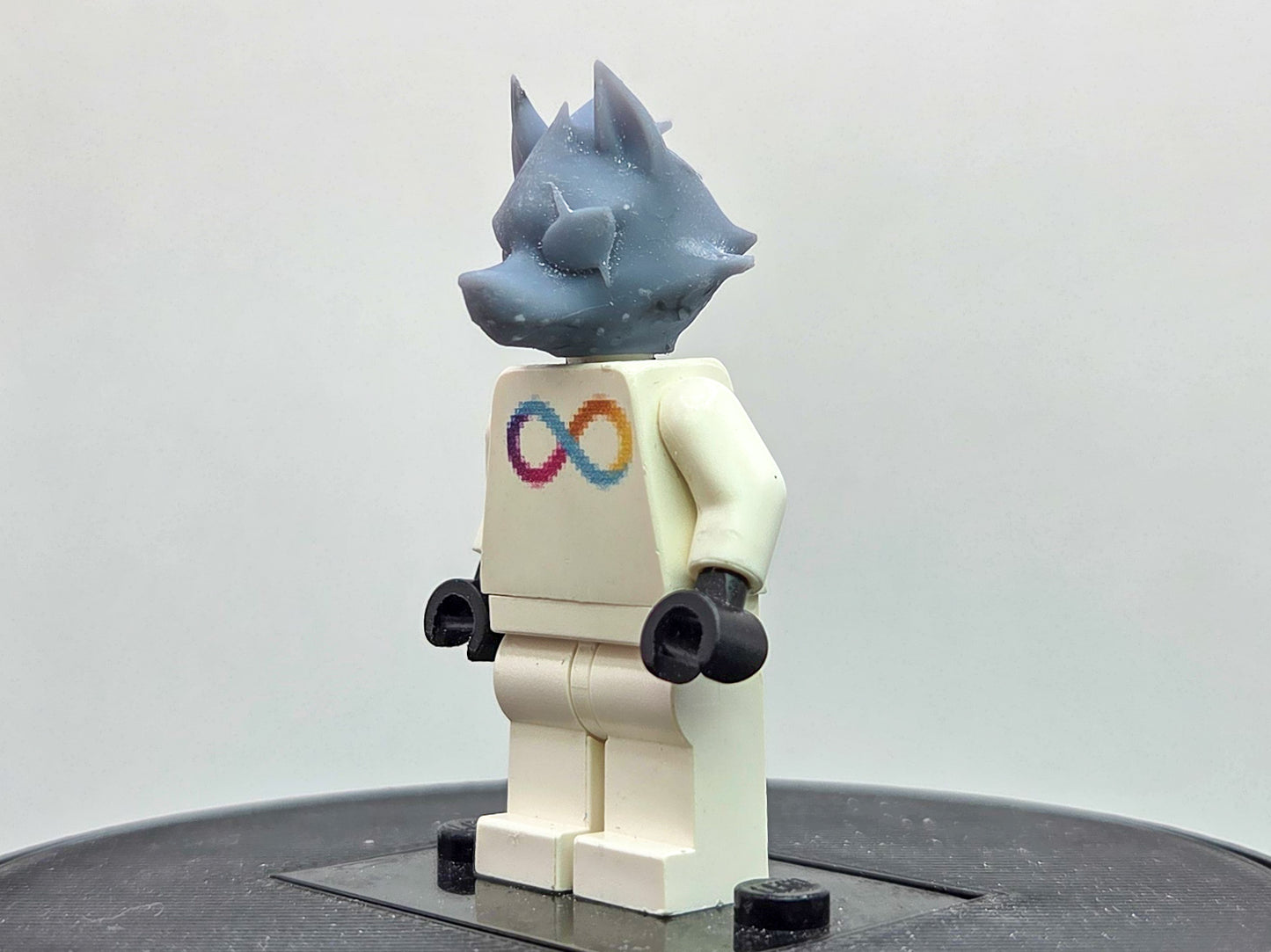 Custom 3D printed bird head starship fighter wolf!