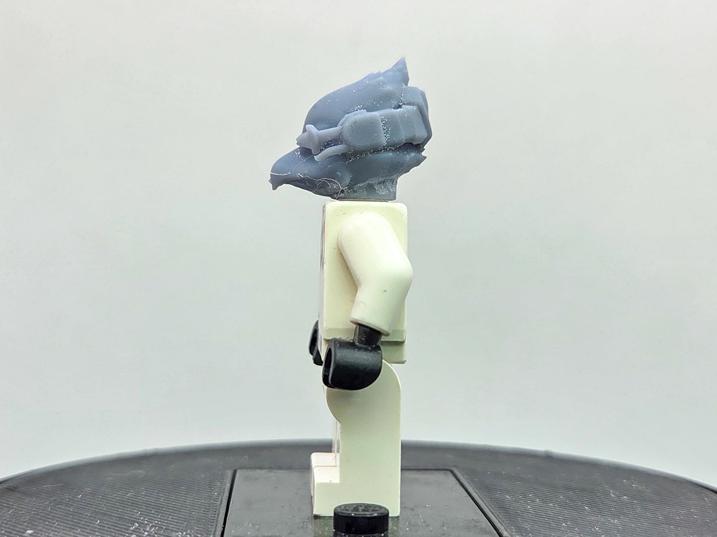 Custom 3D printed bird head starship fighter with glass!