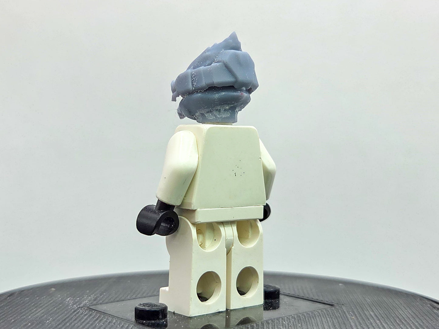 Custom 3D printed bird head starship fighter with glass!