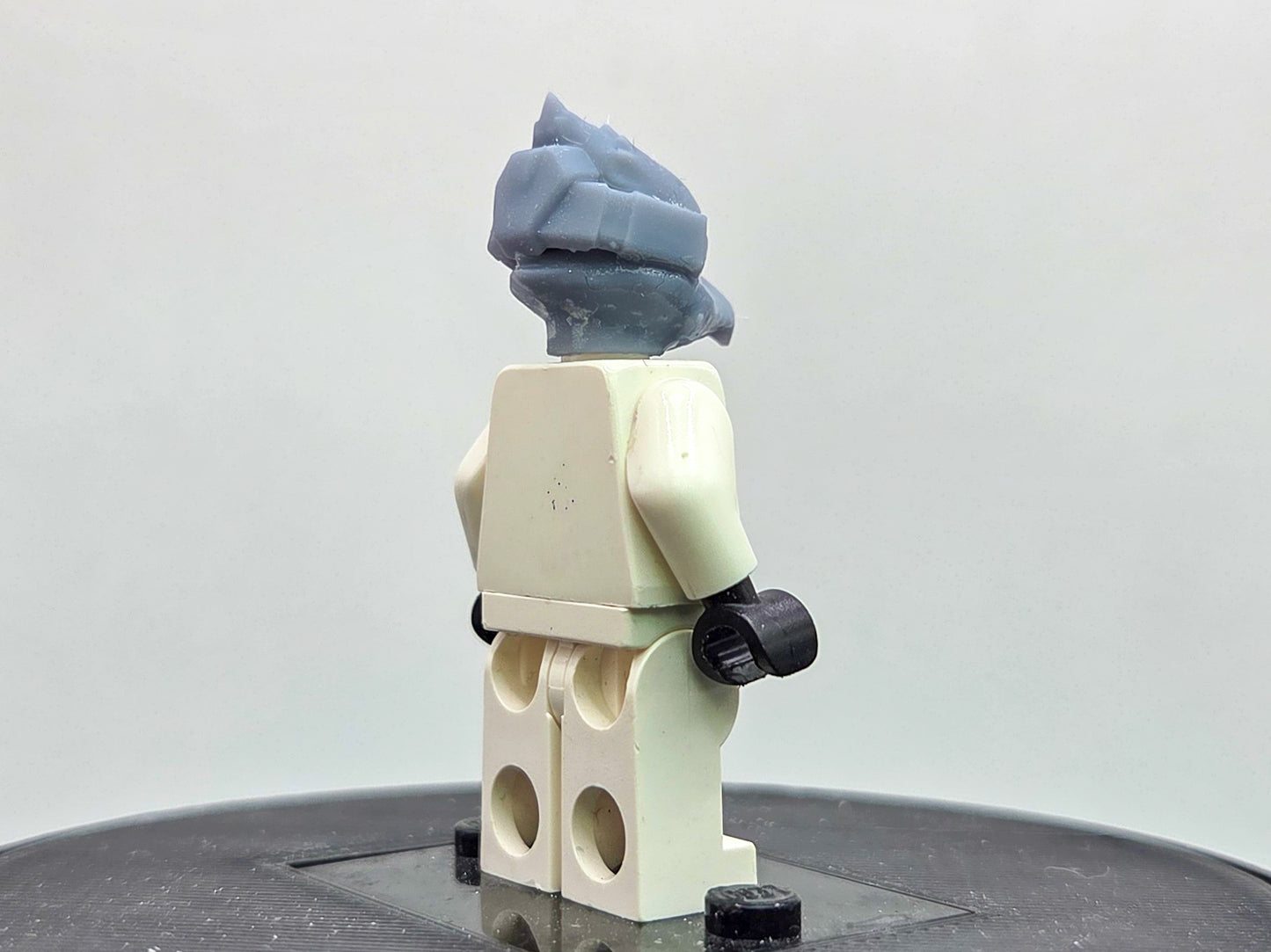 Custom 3D printed bird head starship fighter with glass!