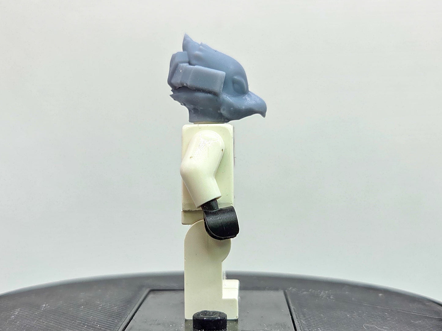 Custom 3D printed bird head starship fighter!