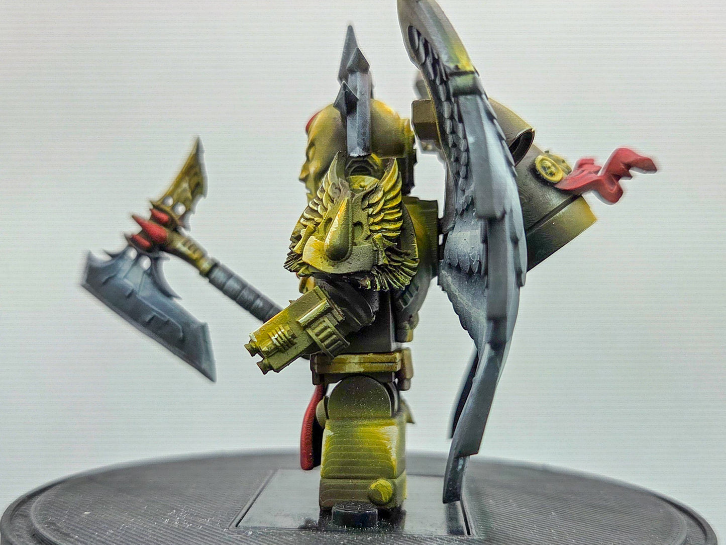 Custom 3D printed and painted golden galactic marine