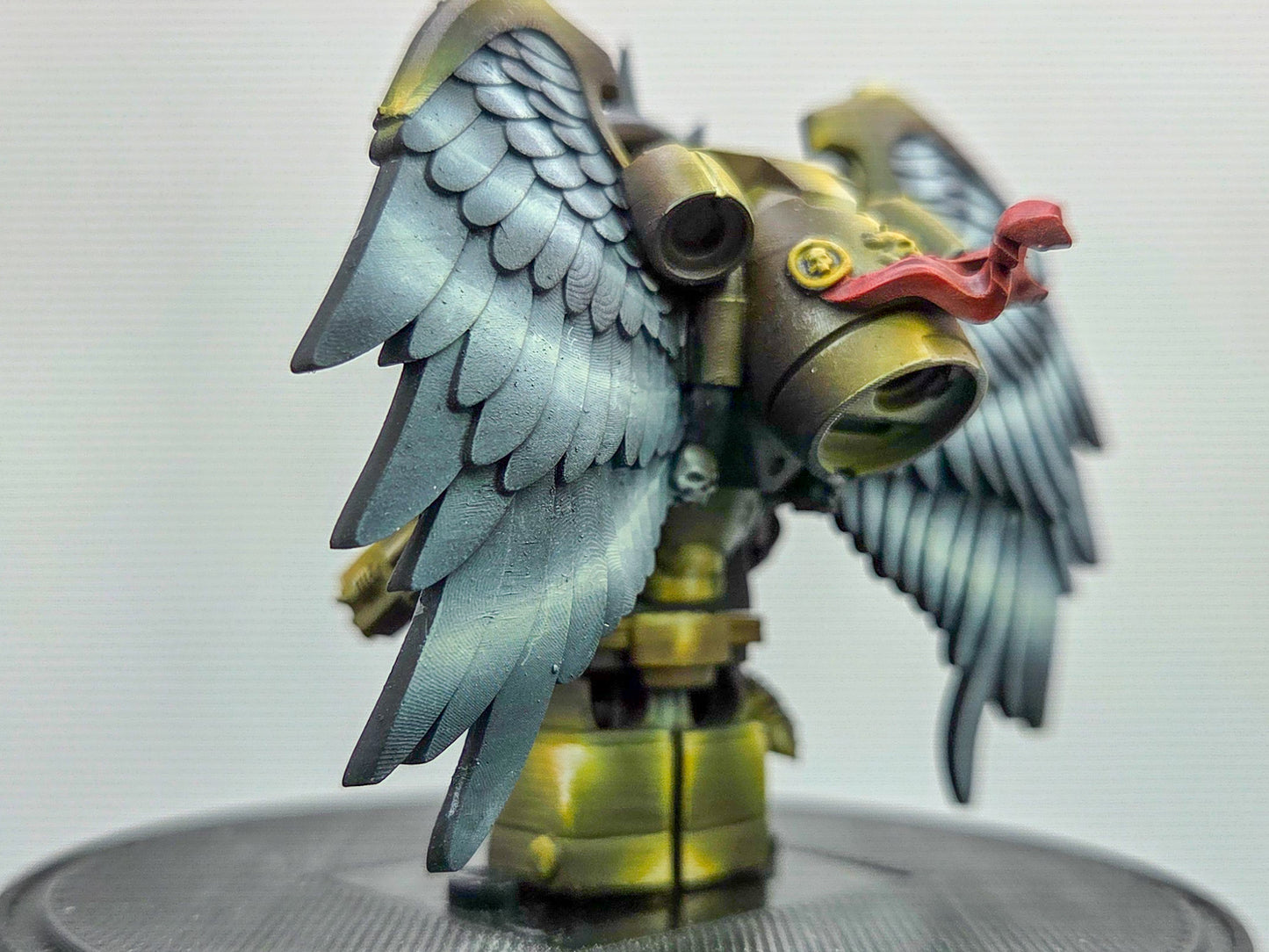 Custom 3D printed and painted golden galactic marine