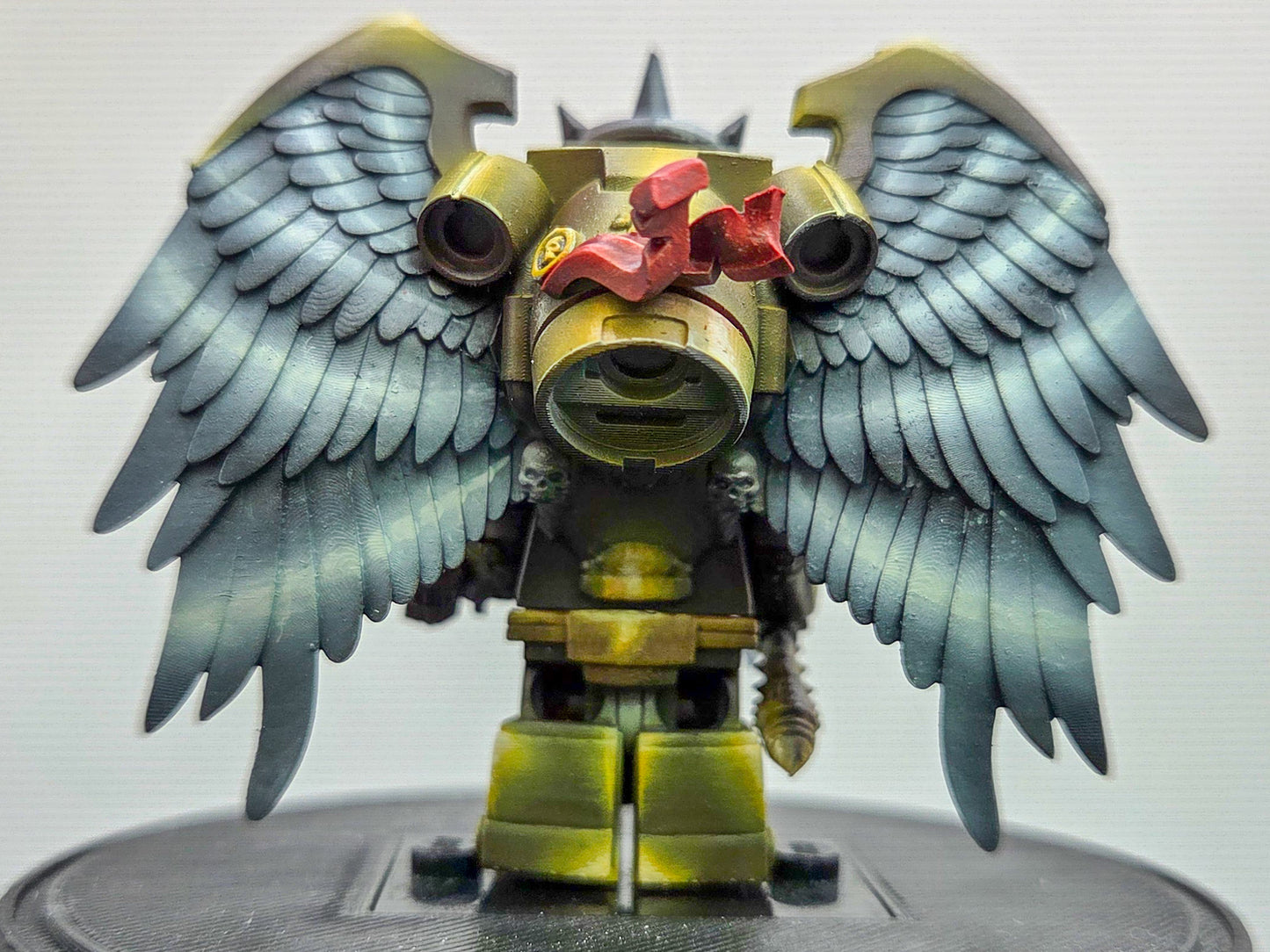 Custom 3D printed and painted golden galactic marine