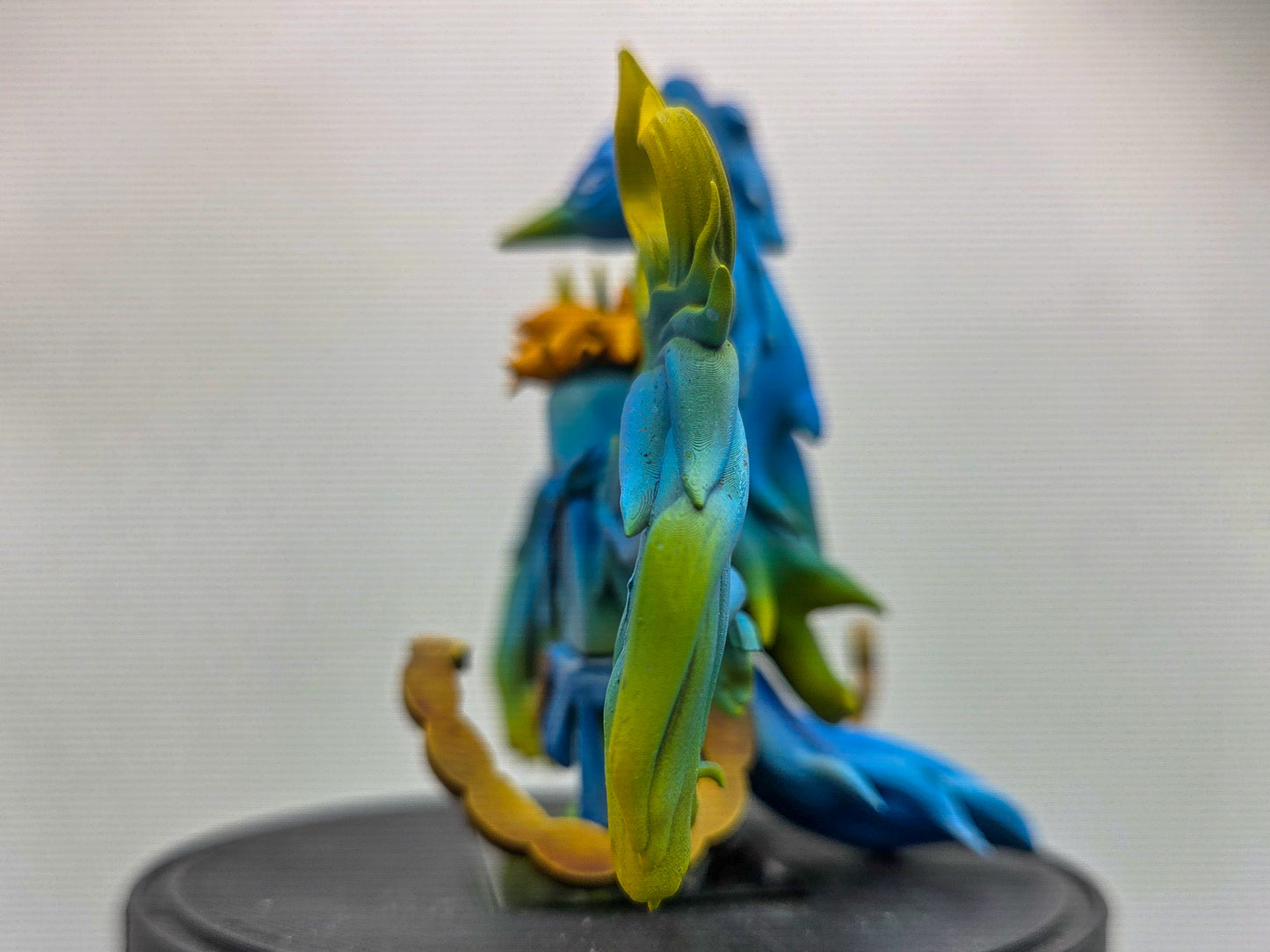 Custom 3D printed and painted flaming  phoenix pirate!