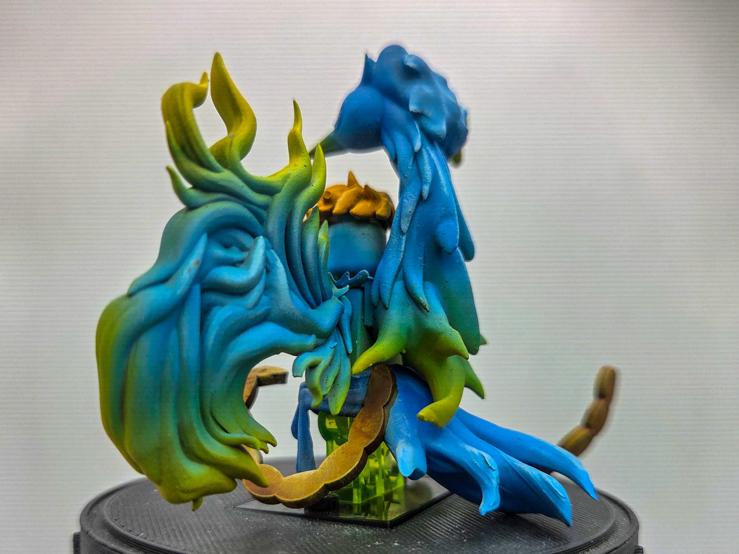 Custom 3D printed and painted flaming  phoenix pirate!