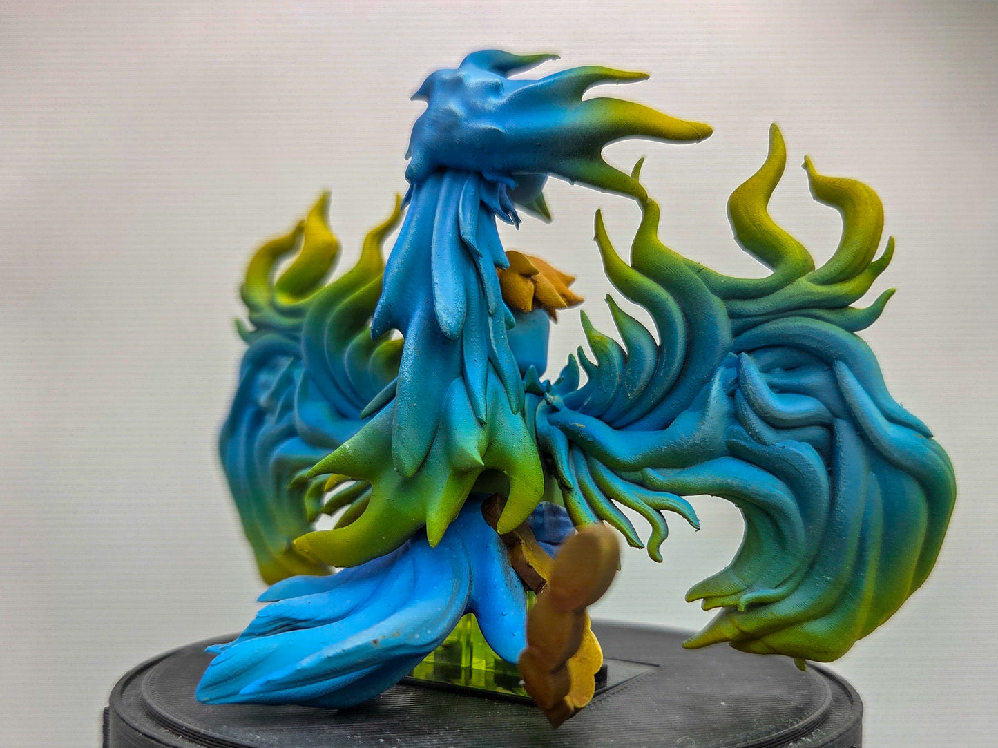 Custom 3D printed and painted flaming  phoenix pirate!