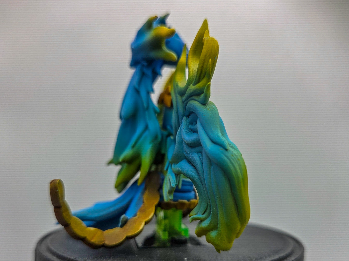 Custom 3D printed and painted flaming  phoenix pirate!