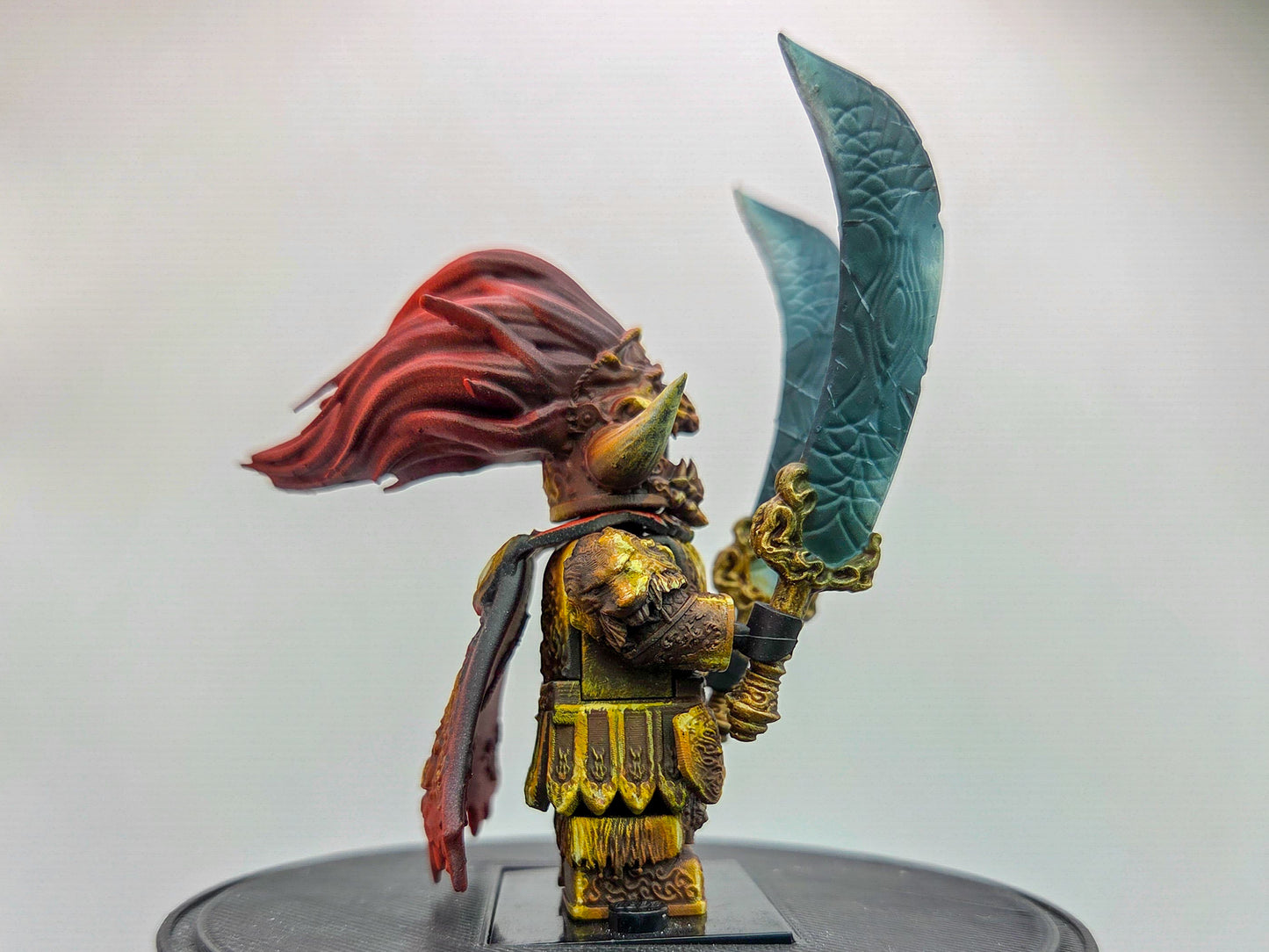 Custom 3D printed and painted the one who lost to the dancer!