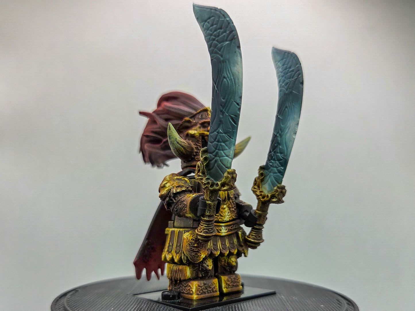 Custom 3D printed and painted the one who lost to the dancer!