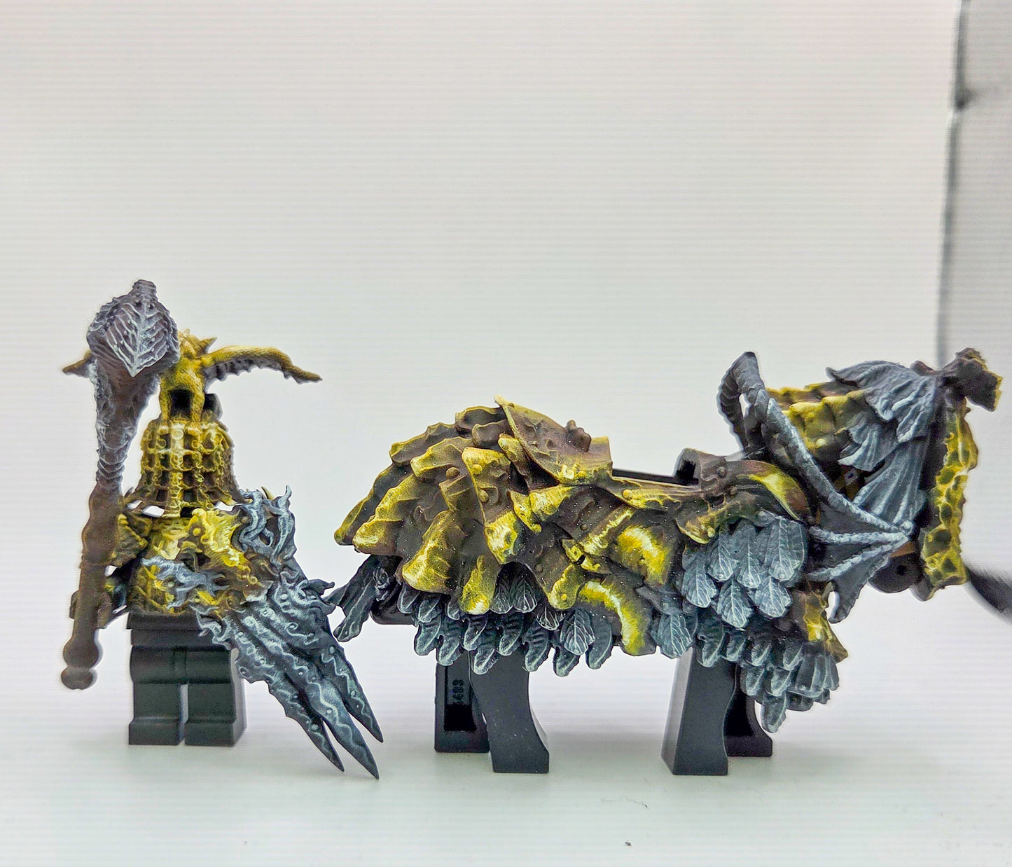 Custom 3D printed and painted tree lord defending a castle!