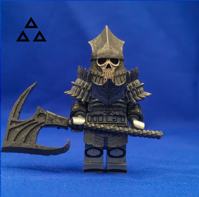 Reaven block skull knight painted minifigures!